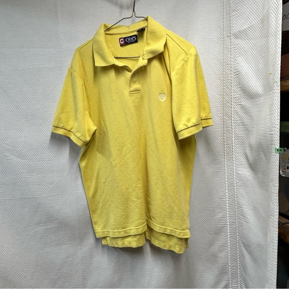 Chaps Yellow Polo Shirt Classic‎ Style Medium